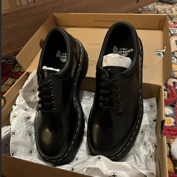 Dr. Martens Leather Platform Oxfords - Picture 2 of 5